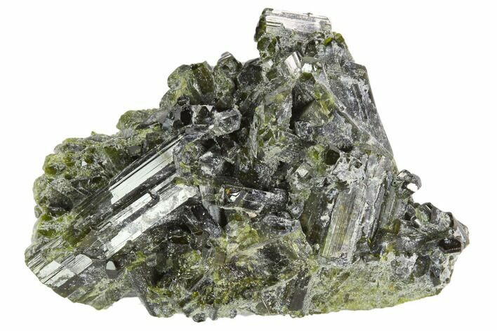 Lustrous Epidote Crystal Cluster - Afghanistan #122649